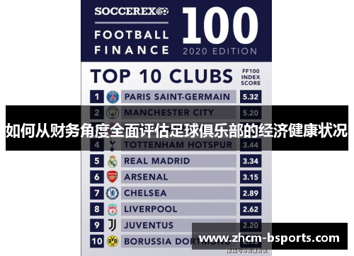 如何从财务角度全面评估足球俱乐部的经济健康状况