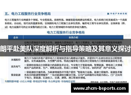 朗平赴美队深度解析与指导策略及其意义探讨